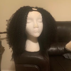 Kinky curly 3c/4a u part wig